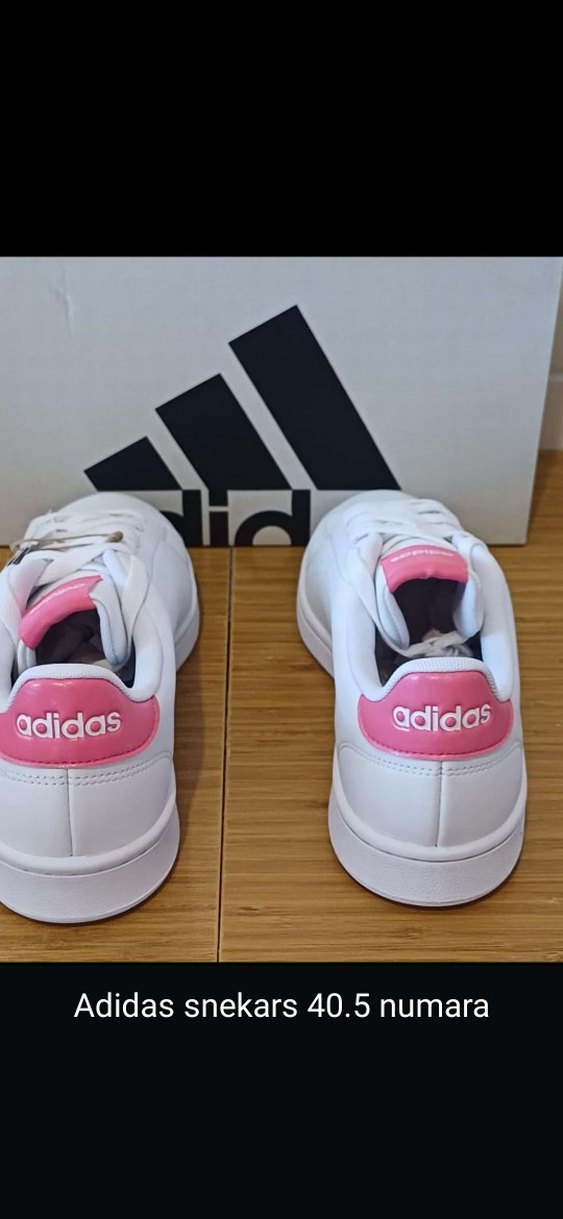 Beyaz Adidas Advantage Bağcıklı Spor Ayakkabı - Görsel 3