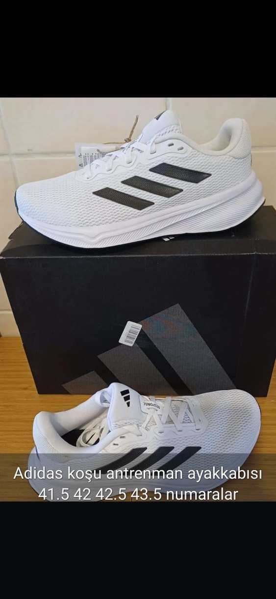 Adidas Beyaz Koşu Antrenman Ayakkabısı - Görsel 3