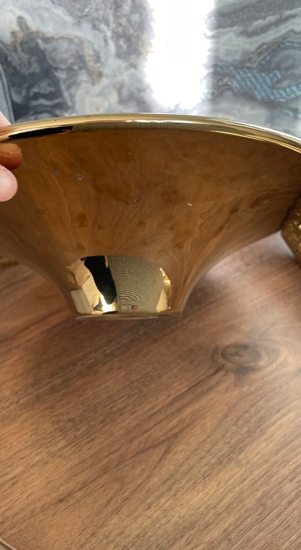 Parlak Altın Yılan Desenli Tabak Seti - Görsel 2