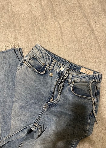 Kadın Bej Kot Pantolon - Günlük Kullanım - Görsel 2