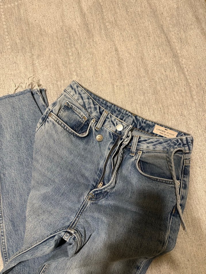 Kadın Bej Kot Pantolon - Günlük Kullanım - Görsel 2