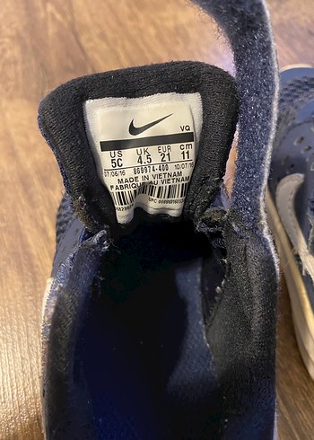 Nike Erkek Çocuk Lacivert Cırt Cırtlı Spor Ayakkabı - Görsel 4