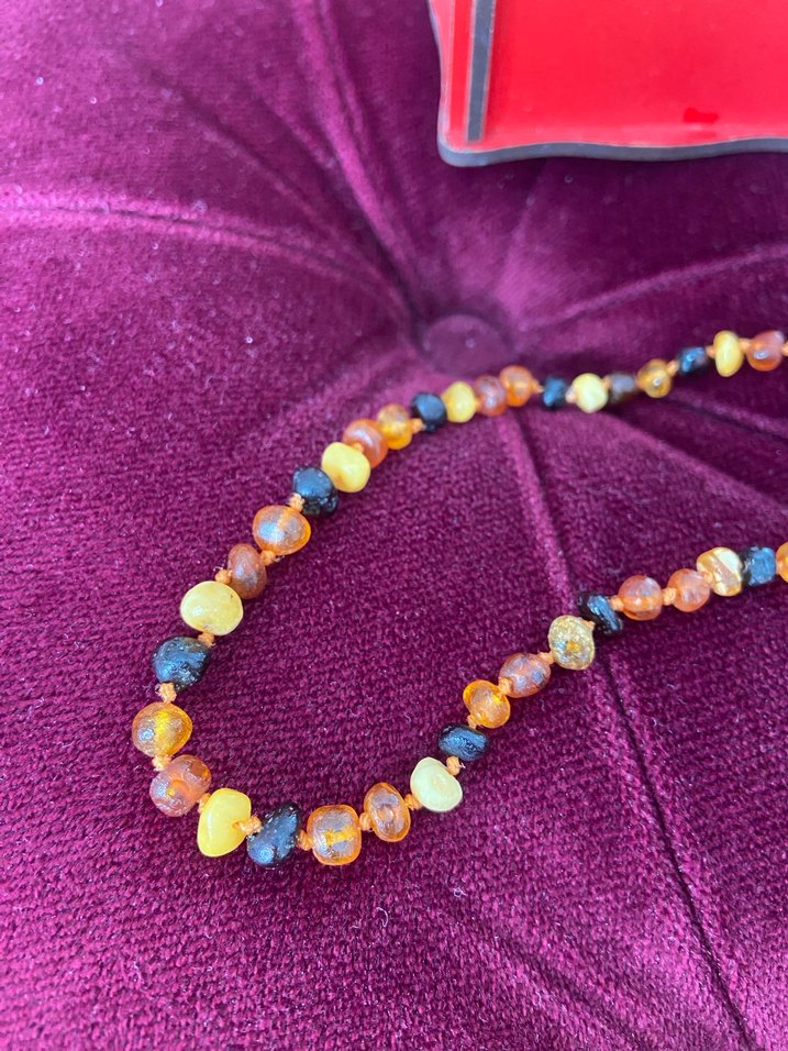 Kehribar bebek kolyesi - Görsel 2