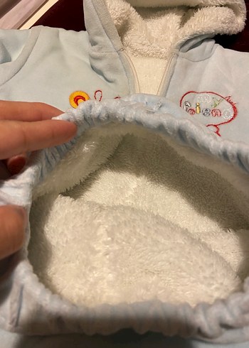 Kapüşonlu Fermuarlı Erkek Bebek Takımı - Görsel 5