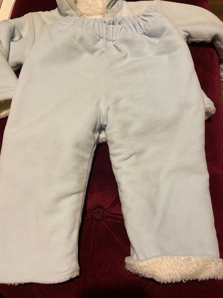 Kapüşonlu Fermuarlı Erkek Bebek Takımı - Görsel 3