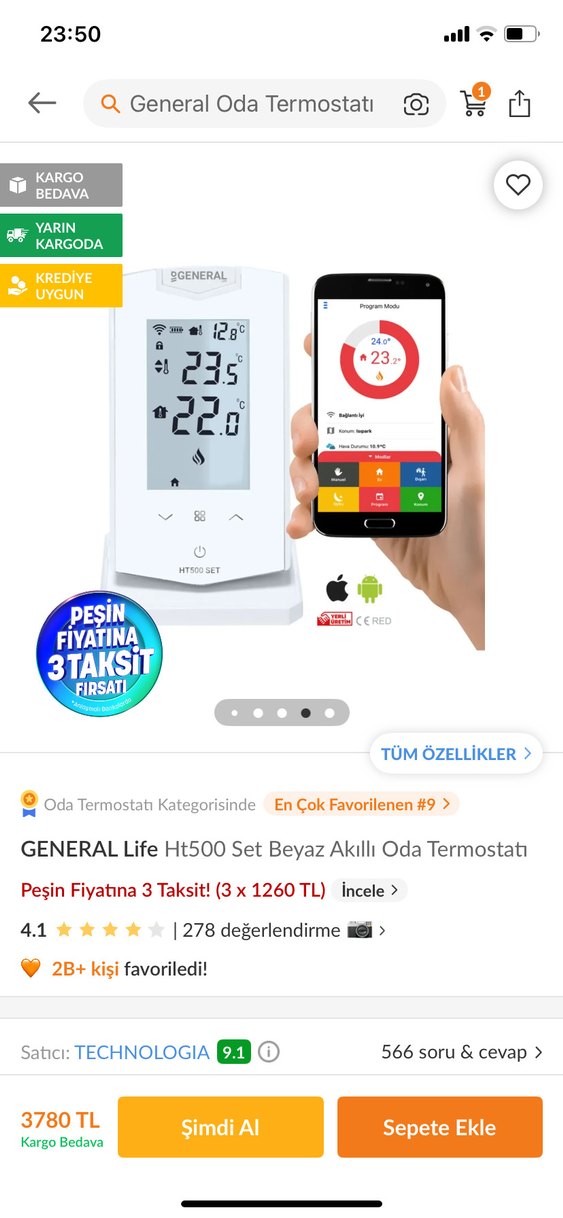 General oda termostatı - Görsel 2
