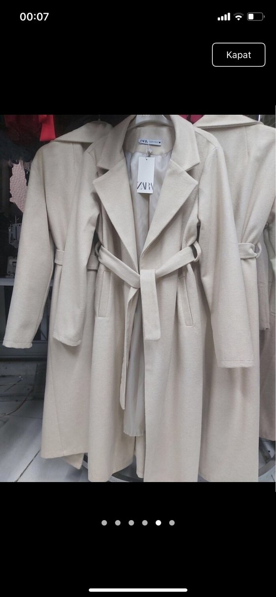 Zara Bej Kuşaklı Kaban - Görsel 2