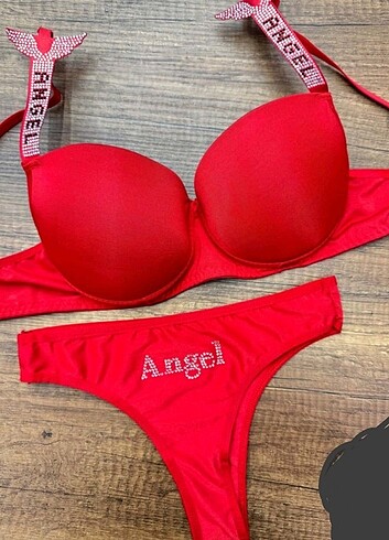 Angel model taşlı sütyen takım 