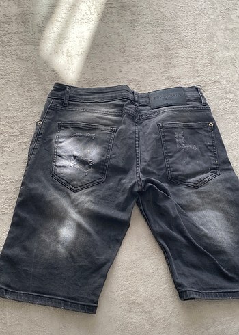 DSquared2 Düğmeli Gri Erkek Kot Şort
