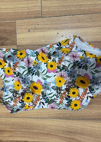 Çiçek Desenli Bohem Kadın Mayo - Görsel 3