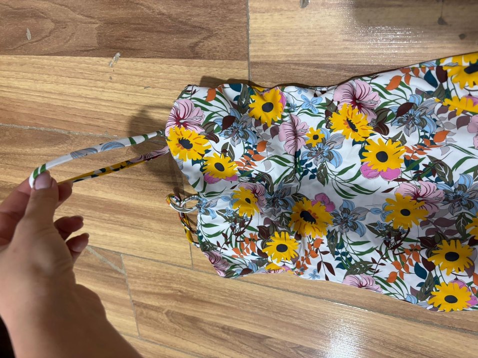 Çiçek Desenli Bohem Kadın Mayo - Görsel 2