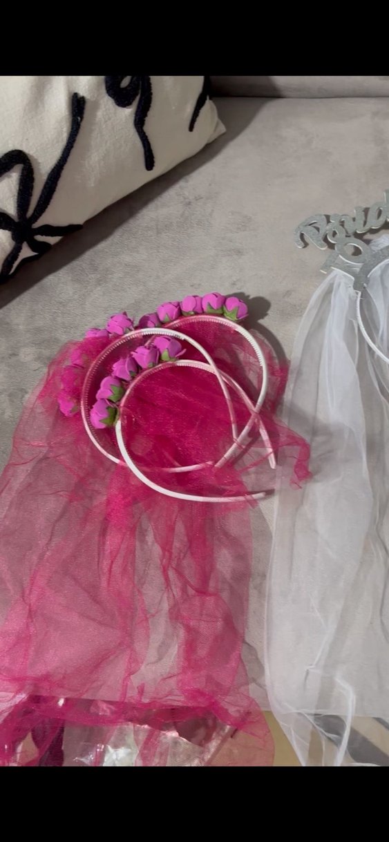 Gelin Tacı Beyaz Dantel Tül Detaylı - Görsel 2