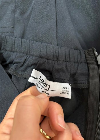 Siyah Mini Kadın Etek - Görsel 2