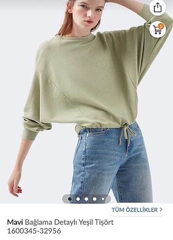 Mavi yeşil sweatshirt