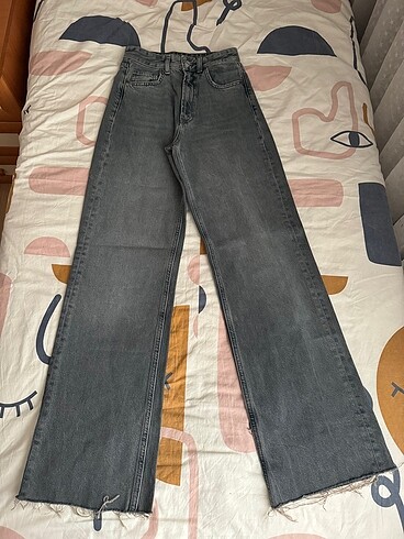Zara trf high rise wide leg pantolon