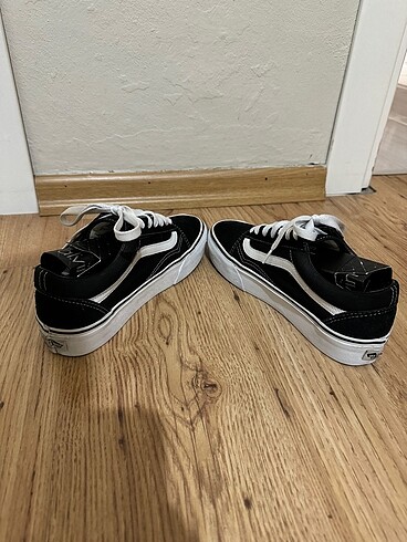 37 Beden siyah Renk Vans old school platform siyah ayakkabı