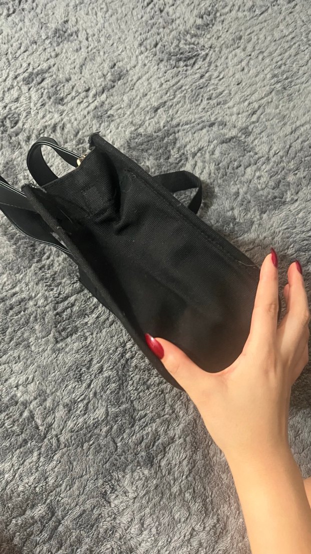 Siyah Baskılı Kadın Omuz Çantası - Görsel 2