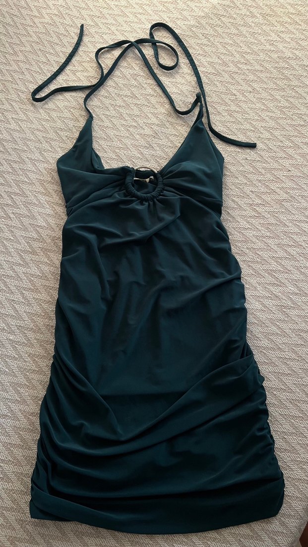 Siyah Straplez Gotik Midi Elbise - Görsel 3