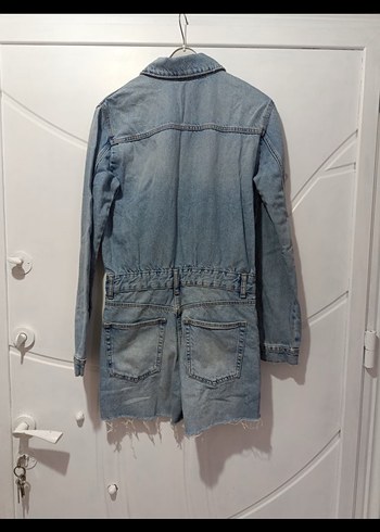 Zara Kadın Kot Mini Tulum - Görsel 4