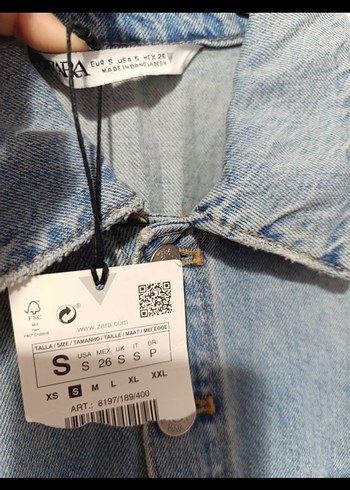 Zara Kadın Kot Mini Tulum - Görsel 6