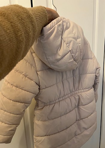 Kız Çocuk Bej Kapitone Mont mango - Görsel 2