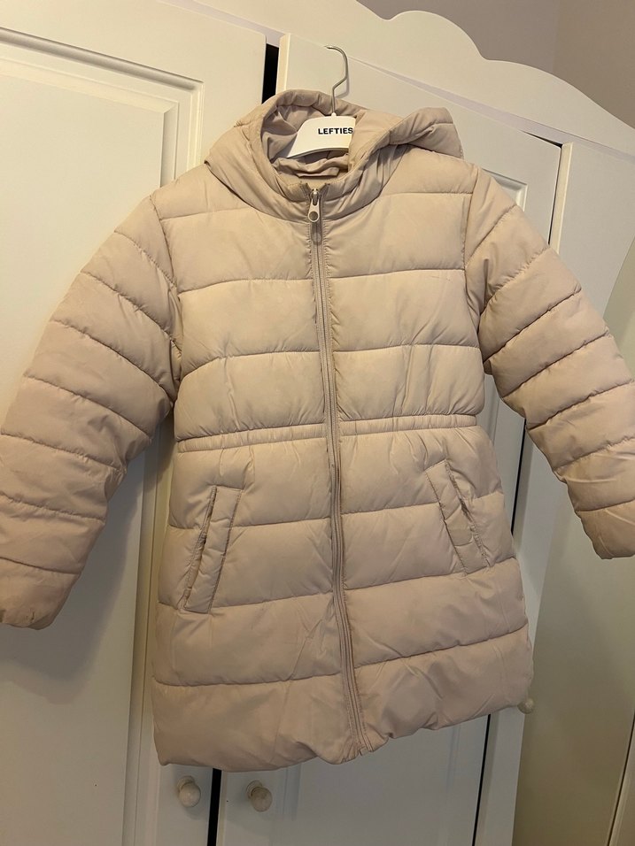 Bej Kürklü Kız Çocuk Kaban - Görsel 3