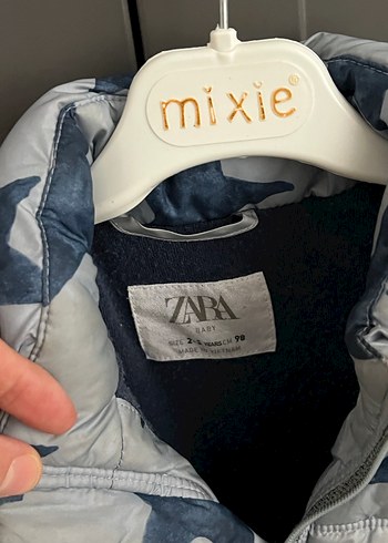 Zara Gri Yıldız Desenli Erkek Çocuk Yelek - Görsel 2