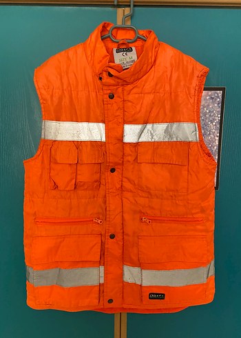 Turuncu, Kemerli, Kolsuz Street Wear Yelek