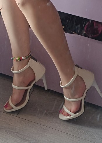 Diğer Pembe Stiletto Topuklu Kadın Platform Ayakkabı