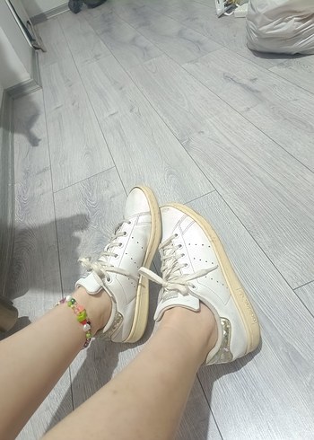 Diğer Beyaz Bağcıklı Kadın Spor Ayakkabı