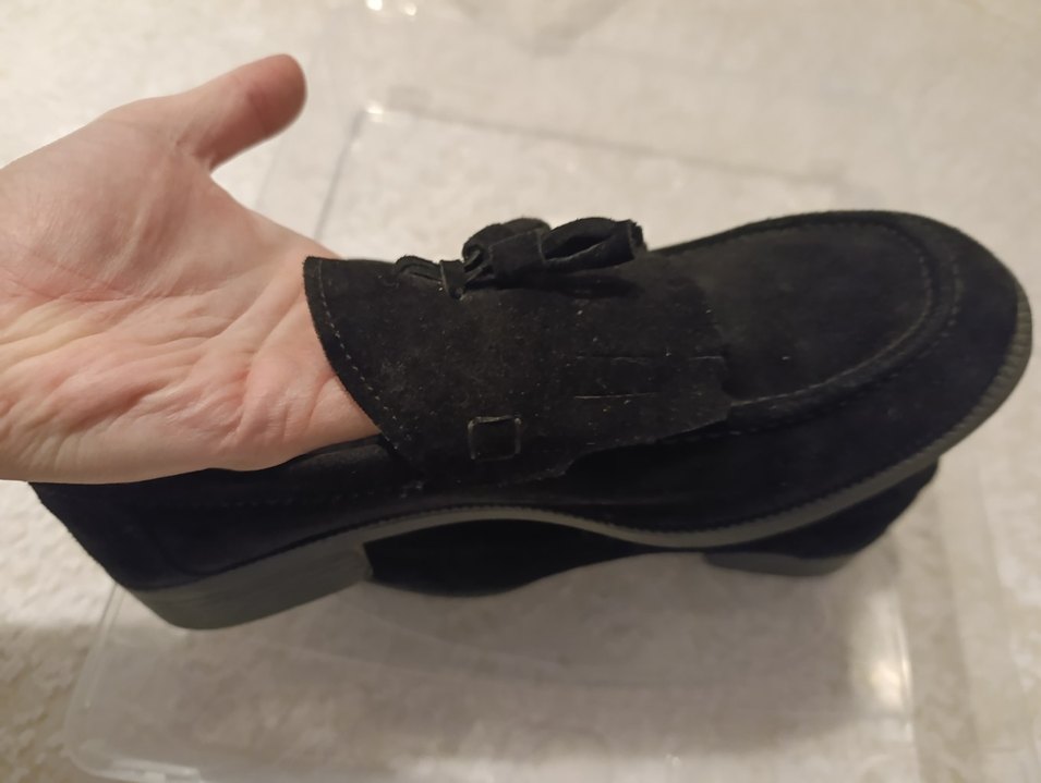 Siyah Süet Corcik Erkek Klasik Ayakkabı - Görsel 2