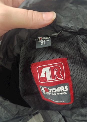 4riders kemerli Siyah unisex yağmurluk - Görsel 3