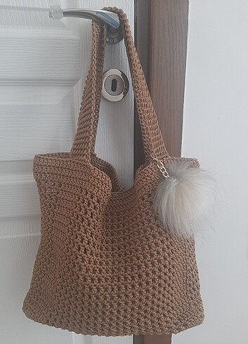 Zara Makaron el örgüsü çanta 