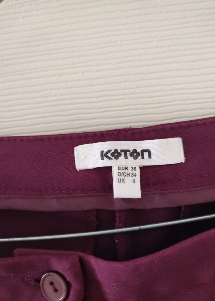 Bordo pantolon - Görsel 3