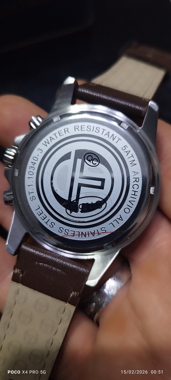 Sergio Tacchini Klasik Erkek Saati Kahverengi - Görsel 4