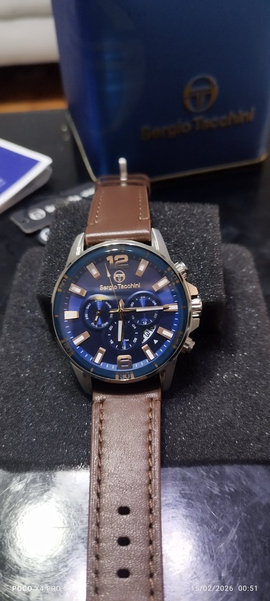 Sergio Tacchini Klasik Erkek Saati Kahverengi - Görsel 3