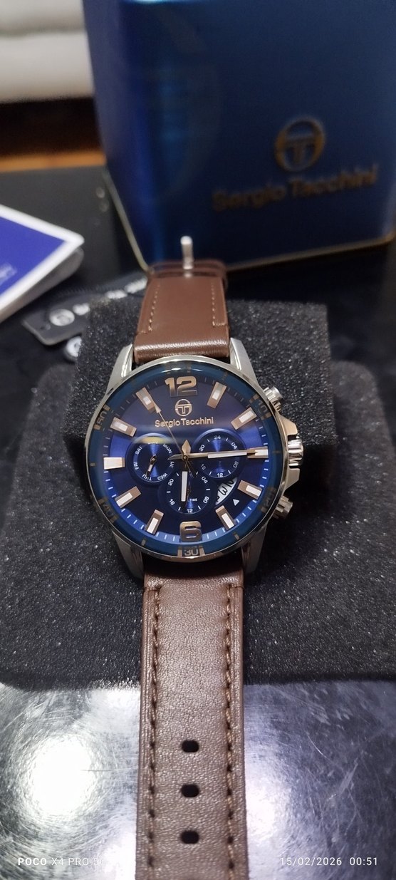Sergio Tacchini Klasik Erkek Saati Kahverengi - Görsel 2