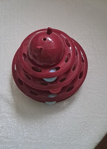 Kediler için Çok Katmanlı Kırmızı Oyuncak - Görsel 3