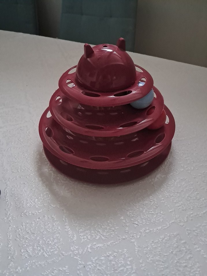 Kediler için Çok Katmanlı Kırmızı Oyuncak - Görsel 2