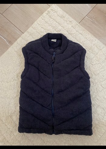Gri Erkek Çocuk Kürklü Yelek