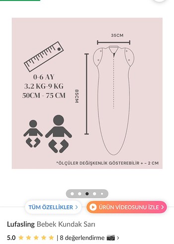 Bebek kundak- bebek uyku tulumu - Görsel 2