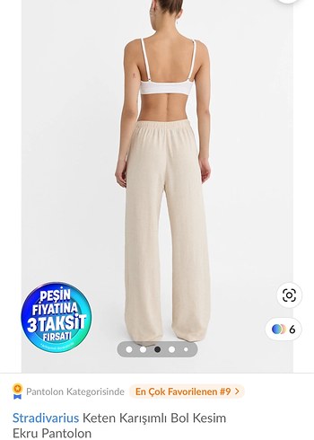 Stradivarius Stradivarius keten pantolon