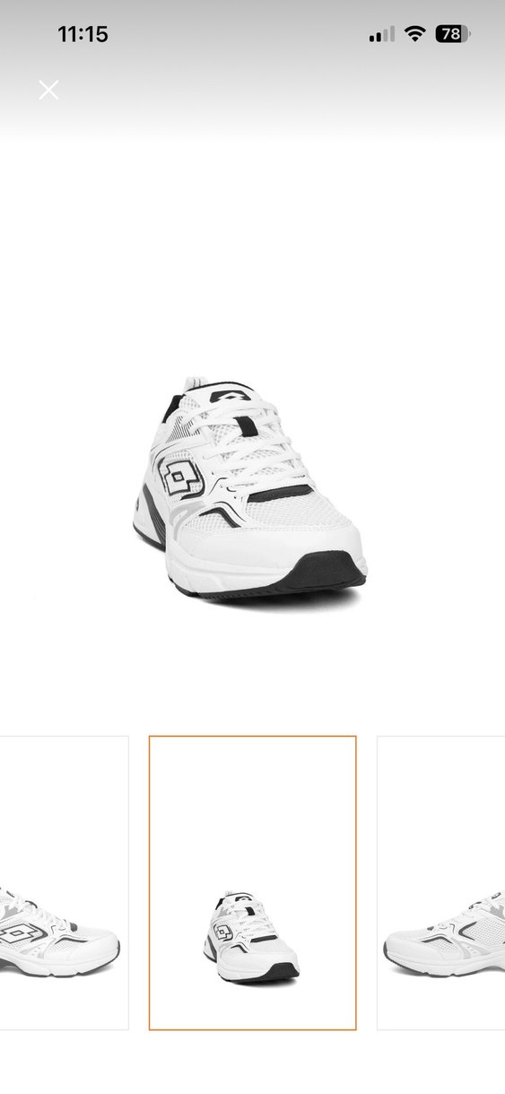 Lotto ATHENS 4FX Erkek Koşu Ayakkabısı Beyaz Siyah - Görsel 2