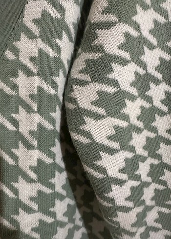 Kadın Açık Haki V Yaka Örgü Salaş Hırka - Görsel 5