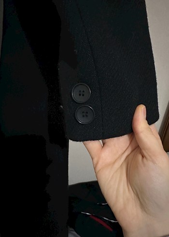 Zara akrilik kaşe kaban - Görsel 8