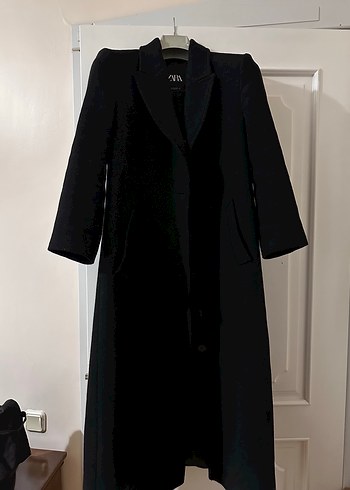 Zara akrilik kaşe kaban - Görsel 5