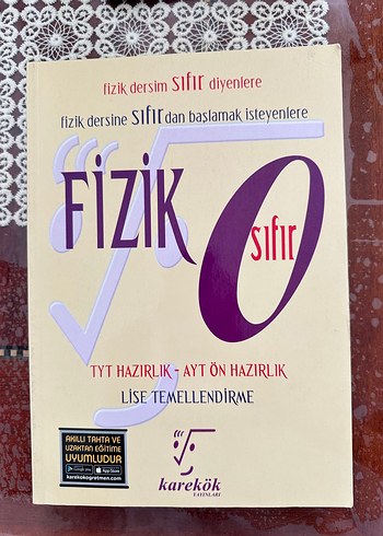 Fizik Sıfır - TYT AYT Ön Hazırlık Kitabı