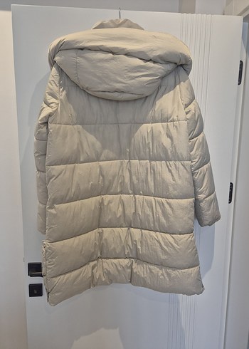 Bej Erkek Midi Kışlık Mont Kürk Detaylı - Görsel 3