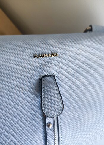 Mavi Süet Kadın Sırt Çantası (Orijinal Matmazel) - Görsel 6