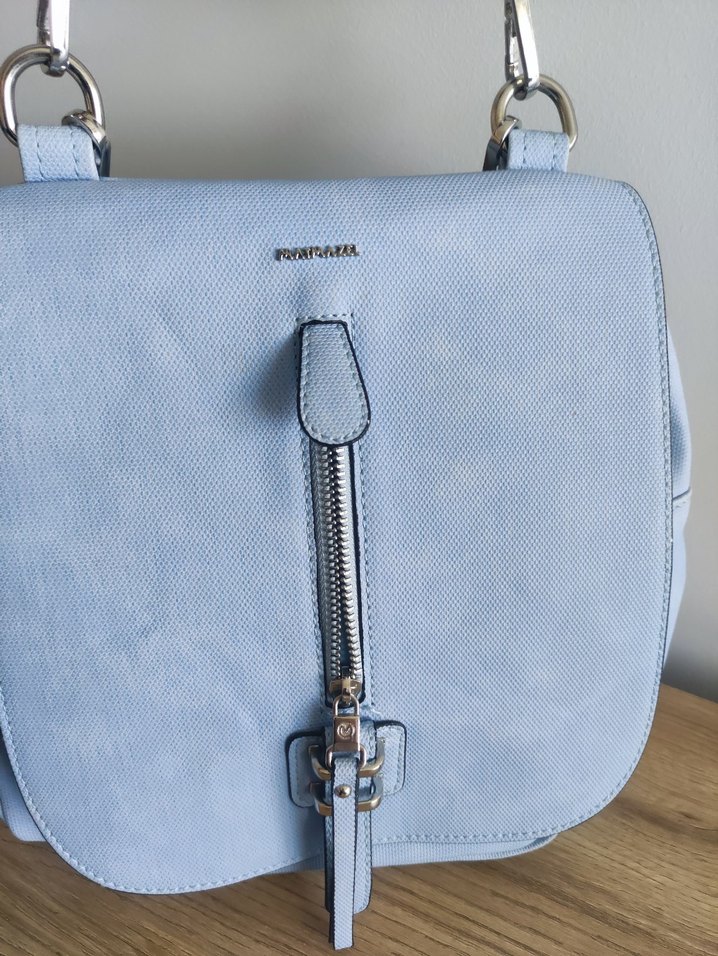 Mavi Süet Kadın Sırt Çantası (Orijinal Matmazel) - Görsel 4